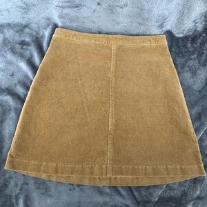 Forever 21 Camel Corduroy Tan Mini Skirt Size Small